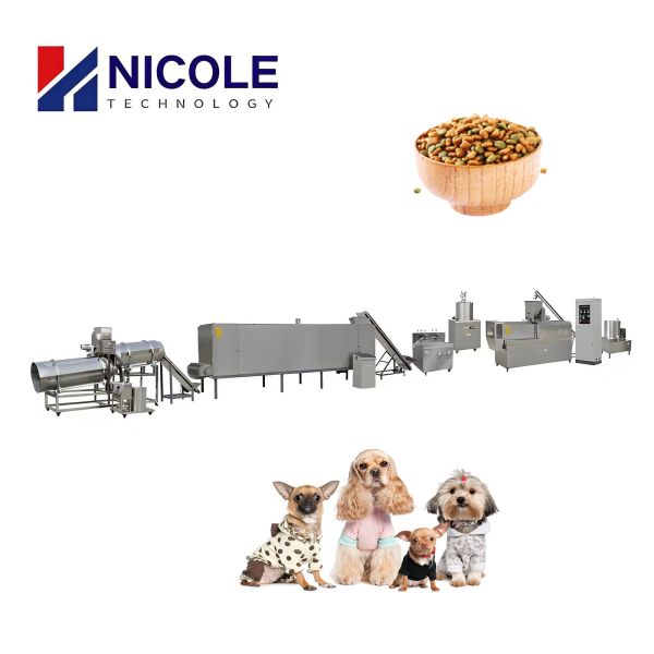 Twin Screw Dry Pet Dog Cat Food Dog Food Extrusion Machine Full Automatic