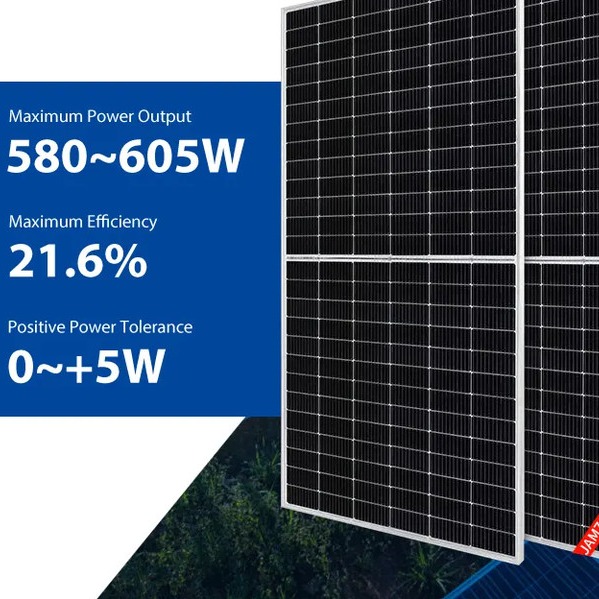 580W 585W Ja Solar All Black 590W 595W 600W 605W Bifacial Pv Panels