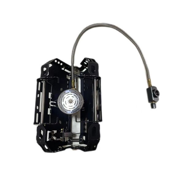 17*4*9cm Stocked Outdoor Gas Stove Portable Camping Stove with Push Button Valves