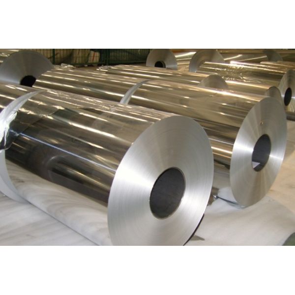 120mm - 1000mm Width Aluminium Foil Raw Material , Silver Industrial Size Aluminum Foil