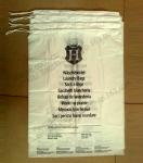 Hotel Laundry Bags, 1.25 Mil Plastic with Tear Tie and Write-On Strips, 14" x 24