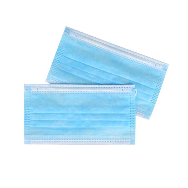 Dust Protection 3 Ply Face Mask CE FDA Certification Adjustable Nose Clip