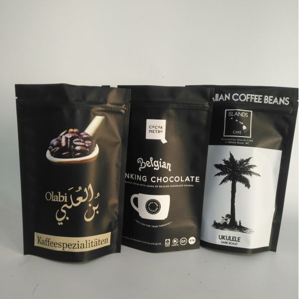 Matt Gold VMPET 300g Aluminum Foil Zipper Bag 100mircon