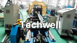  Chain Of Transmission Hat Channel Roll Forming Machine / Furring Channel Roll Forming Machine With 18 Forming Stations Manufactures