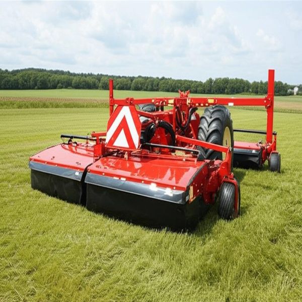 6m Trailed Folding Wing Mower for Grass and Brush Cutting