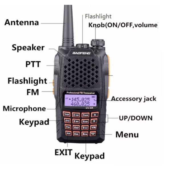 5W Outdoor Professional Dual Band Two Way Radio