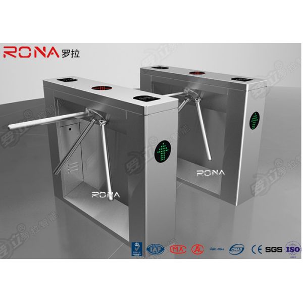 Crowd Pedestrian Turnstile Gate Rotary Tripod Access System 30 Pearsons / Min