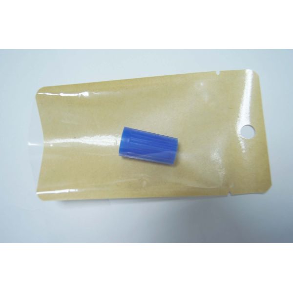 Transparent Front Brown Kraft Paper Packaging Bag Heat Seal Pouch With Small Round Hang Hole