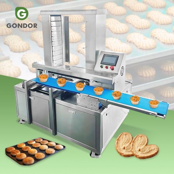 Automatic Mooncake Tray Advanced Maamoul Biscuit Cake Encrusting Alignment Arrange Machine Bakery for Cake