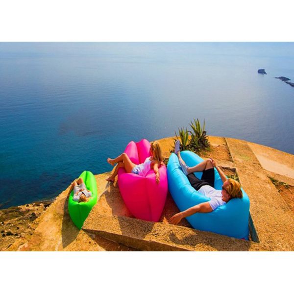 Bench Longe Lazy Bag Inflatable Sleeping Bag Camping Hangout Air Sofa For Travel Hiking