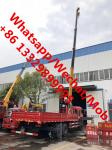 Dongfeng brand 6*4 12tons-14tons telescopic crane boom mounted on truck for sale