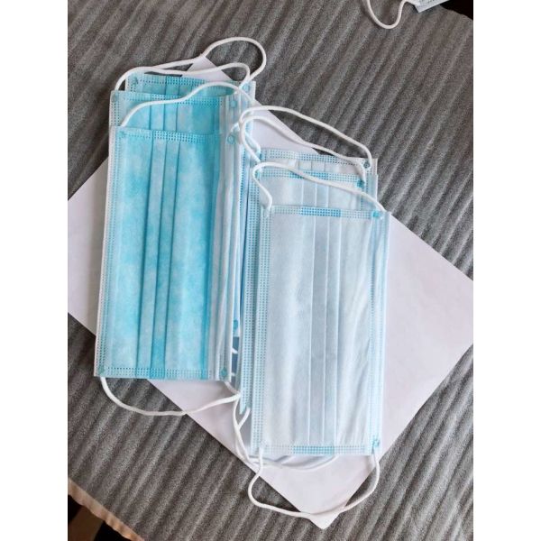 Non Toxic 3 Ply Disposable Face Mask Easy Carrying Help Limit Germs Spread