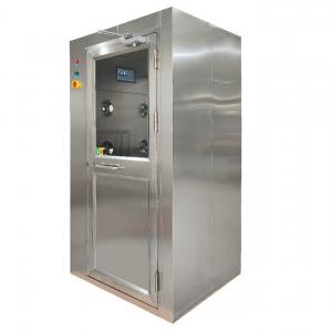  SS 201 Air Shower Room Single Sided Blowers 380V 220V With Swing Door Manufactures