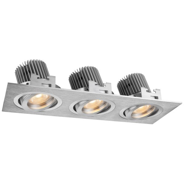 3 leds Indoor 18W Adjustable LED Downlights IP20 for Ticket Agencies / Corridor