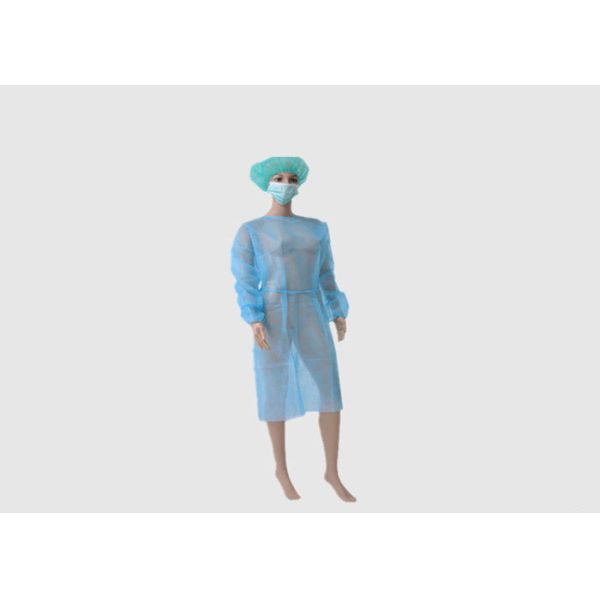 High Elasticity Disposable Ppe Gowns , Hospital Isolation Gowns Size 120 * 140cm
