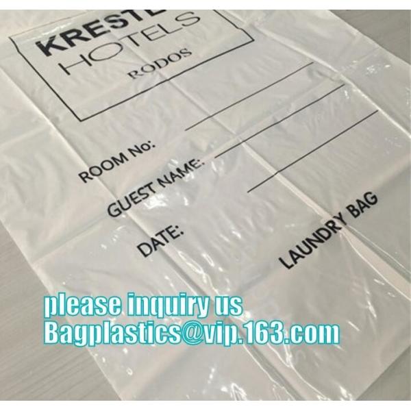 custom logo printed dry cleaning plastic transparent garment bags for dresses,commercial clear pe ldpe poly hotel laundr