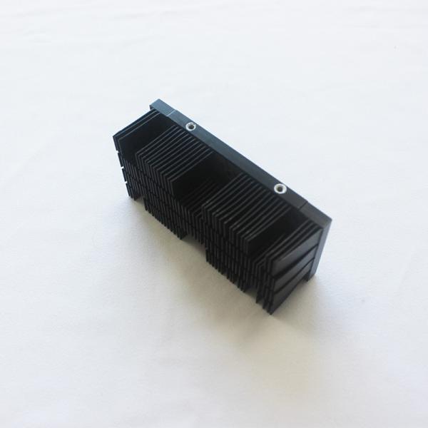 Anodizing Black Bonded Straight Fin Heat Sink Al6063 High Density ISO9001