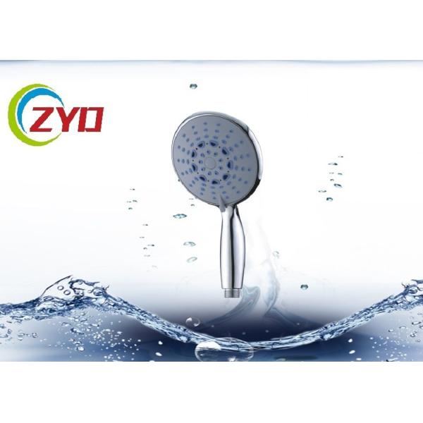 Shower Room Hand Shower Head Round Shape 5.5kgs / Min Water Test Pressure