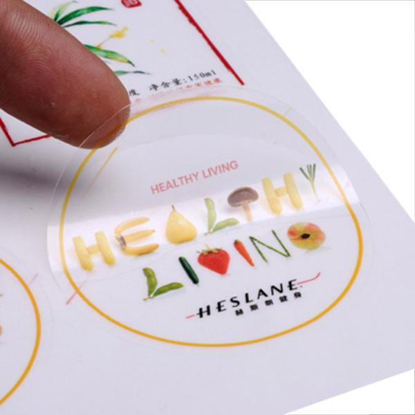 Cheap Custom Transparent Stickers Waterproof Clear Adhesive Labels With Design Printing