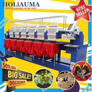  Best dahao A18 system 15 needle 400*450mm 6 head embroidery machine hot sell cap t-shirt flat 3d logo embroidery machine Manufactures