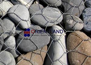 Customized Size Gabion Mesh Cage , Curved Gabion Baskets High Rigidity Manufactures