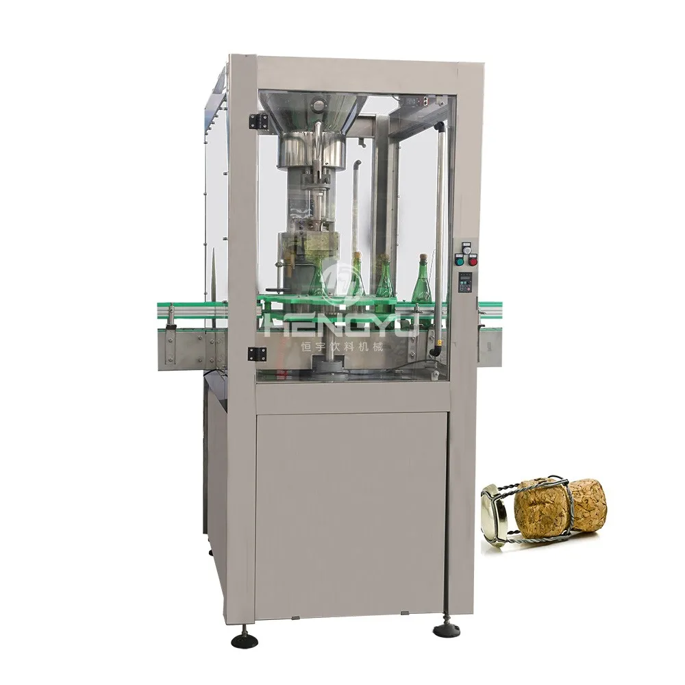 Glass Bottle Washing Filling Machine / Corking / Ligating /capsuler Machinery Factory Supply Champagne Machinery & Hardware Food