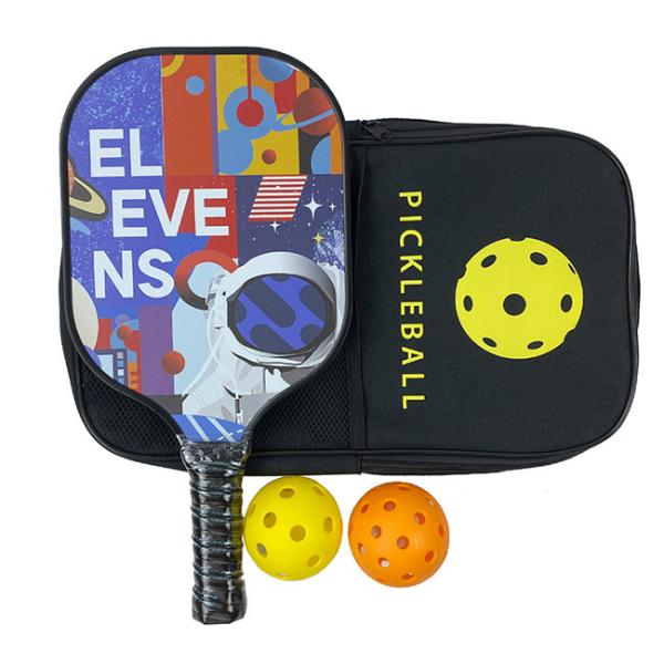 Blue Custom Pickleball Paddle Aramid Honeycomb Graphite Paddle Ball Rackets Game