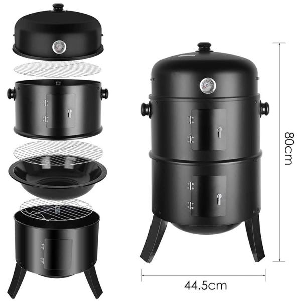 Backyard Weathering Steel Outdoor Grill Charcoal Fueled Customizable