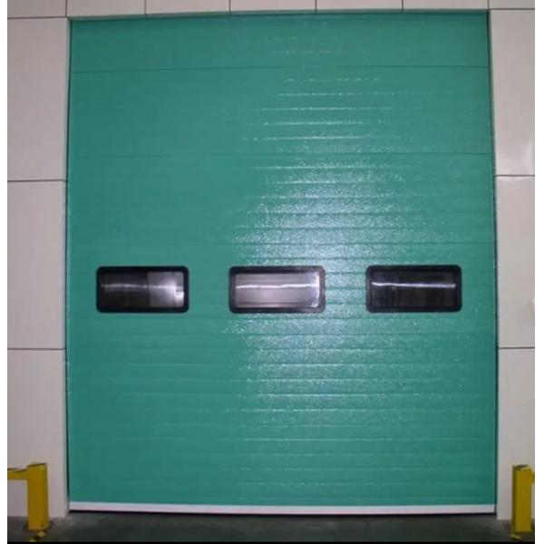 Steel Insulated Sectional Doors With Polyurethane Foam Insulation And Customizable Colors Industrial Automatic Overhead