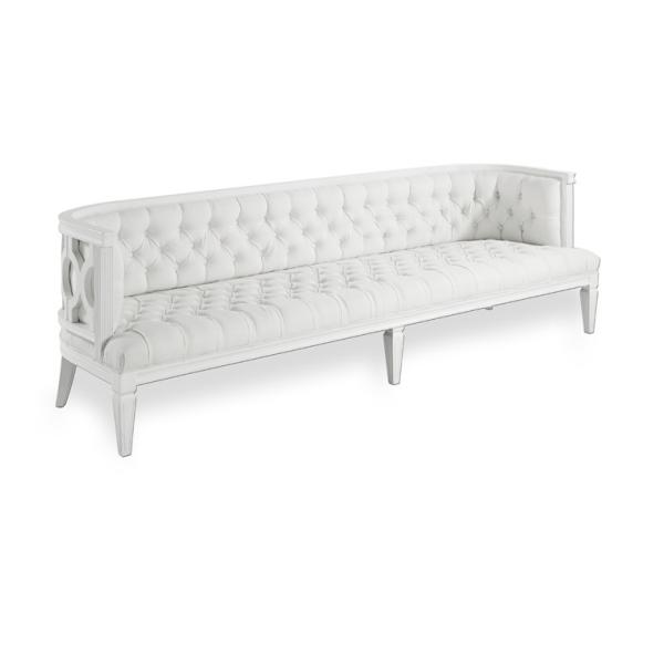 wholesale  sofa set designs antique white linen fabric solid wood sofa and wedding party eventsofas