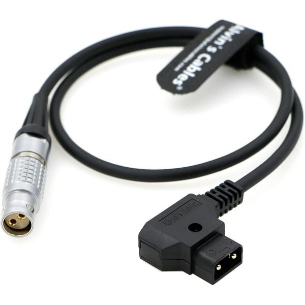 Alvin's Cables 2B 2 Pin Female To D Tap Power Cable For RIEGL VZ-400i 3D Laser Scanning System 60cm/23.6inches
