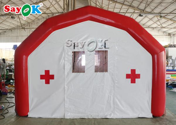 Inflatable Pole Tent Large Airtight Mobile Hospital Inflatable Medical Tent To Set Medical Beds