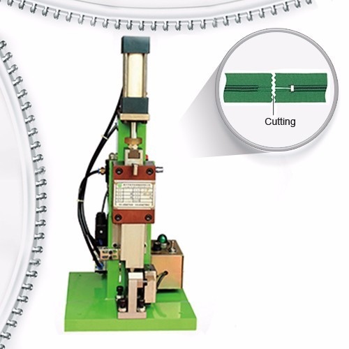 Bag Home Textile Garment Industries Semi Auto Nylon Zipper Lace Cutting Machine