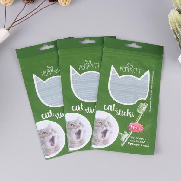 Small Fresh Vacuum Cat Food Packaging Bags With Window