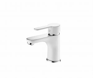  Brass Hot and Cold water Wash Basin Faucet single handle chrome/white Manufactures