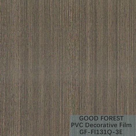 Partition PVC Decorative Film 0.25mm - 0.60mm Thickness Dark Grey Color