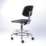 Durable Polyurethane Industrial Production Chairs With Chroming Five Star Leg