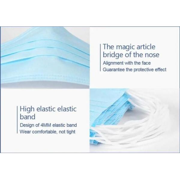 Eco Friendly Disposable Surgical Mask Non Irritating Dust Proof High Breathability