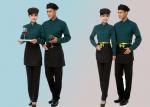Solid Color Collar Restaurant Staff Uniform Long Sleeve With Shirt And Pants