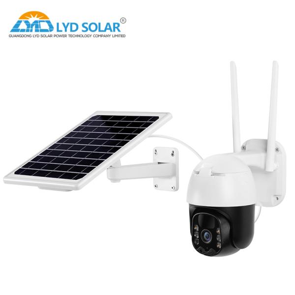 3.6mm Lens Solar Panel Security Camera H.265 H.264 TCP IP Protocol Solar Cctv Camera 4g
