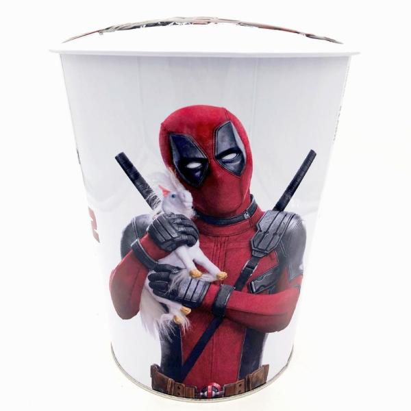 DADI 170oz Custom Printed Metal Popcorn Bucket Tins Metallic Christmas Snack