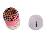3.5 inch 6pcs natural colour pencil set with sharpener custom gift mini color