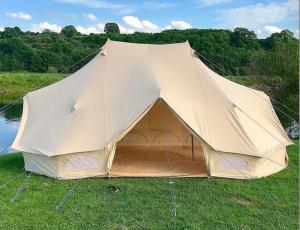  400X600X300CM Beige Cotton Canvas Outdoor Camping Tents Emperor Bell Tent Single Layer Manufactures