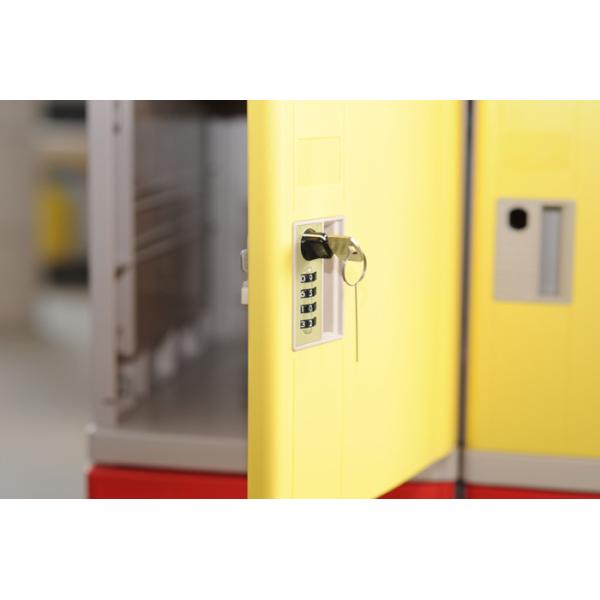 Strong / Beautiful Employee Storage Lockers 5 Comparts 1 Column For Public Place