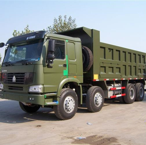 Euro 2 Howo 8x4 12 Wheels Sand Tipper Truck / 40 Ton Dump Truck