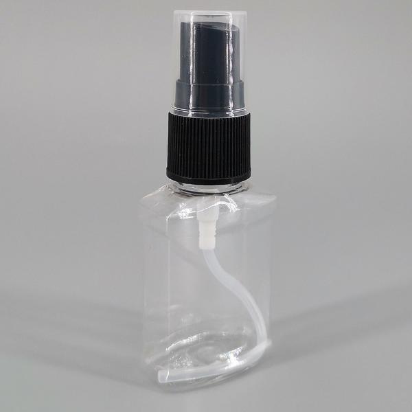 Transparent Square 4.5g 20ml Plastic Mist Spray Bottle