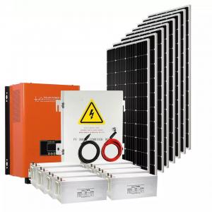  Black Solar Panel Off Grid 8KW 10KW 25KW 30KW 80KW Portable Station Inverter Solar Power System Manufactures