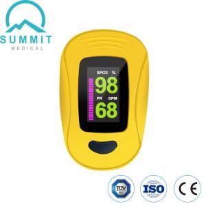  Medical Grade Handheld Pulse Oximeter , CE Yellow Fingertip Pulse Oximeter Manufactures