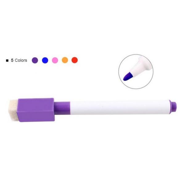 Mini whiteboard marker with brush, dry eraser marker, good quality marker with brush and magnet dry erasable marker pen
