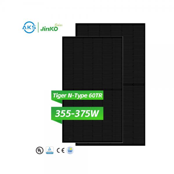 AKS Jinko Tiger N-type 60tr Solar Panel 355W 360W 365W 370W 375W Solar Panel Eu Stock Plaque Solaire Panneau Solaire